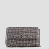SILVER ZALINA CLUTCH BAG