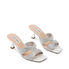 Steve Madden Instep Silver Heels