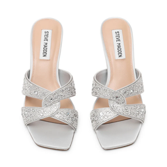 Steve Madden Instep Silver Heels Steve Madden