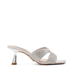 Steve Madden Instep Silver Heels