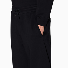 Armani Exchange Men’s Cotton Fleece Jogger Pants – Black Diagonal Gold