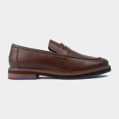 Kenneth Cole Jensen Penny Loafer Men’s Dress Shoes Brown Kenneth Cole