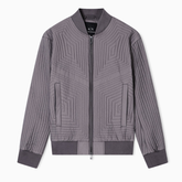 Armani Exchange Geometric Quilted Bomber Jacket – DARK GULL GREY ARMANI EXCHANGE