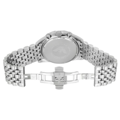 Emporio Armani Tazio Men’s Chronograph Watch – Black Dial & Silver Steel Strap