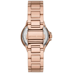 Michael Kors Camille MK7197 Women?s Three-Hand Watch ? Rose Gold Dial & Steel Strap
