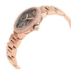 Michael Kors Camille MK6983 Women?s Chronograph Watch ? Grey Dial, Rose Gold Steel Strap Michael Kors
