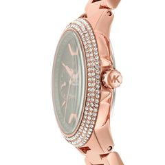 Michael Kors Camille MK6983 Women?s Chronograph Watch ? Grey Dial, Rose Gold Steel Strap Michael Kors