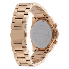 Michael Kors Berkley MK7412 Women?s Chronograph Watch ? Green Dial, Rose Gold Steel Strap