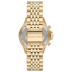 Michael Kors Bayville MK8726 Men?s Chronograph Watch ? Black Dial, Gold Stainless Steel Strap