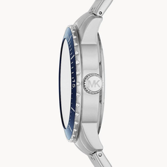 Michael Kors Cunningham MK7153 Men's Multifunction Watch | Blue Dial, Silver Stainless Steel Strap Michael Kors
