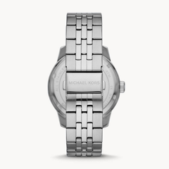 Michael Kors Cunningham MK7153 Men?s Multifunction Watch ? Blue Dial, Silver Stainless Steel Strap