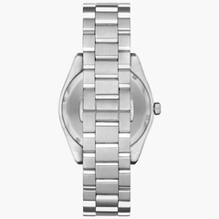 Armani AR11621 Men's Three-Hand Date Watch | Green Sunray Dial, Silver Stainless Steel Bracelet, 41mm Emporio Armani