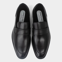 Kenneth Cole Men’s Leather Dress Shoes – Charles Loafer Black