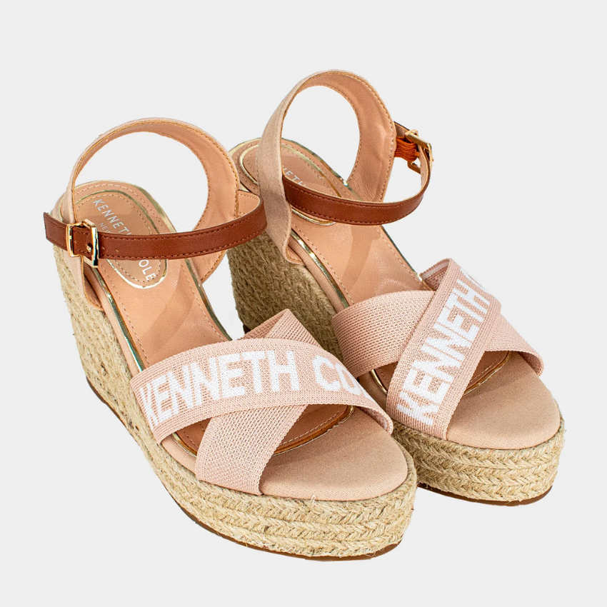 Kenneth Cole Women's platform shoes ocean embroidery wedge Kenneth Cole