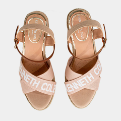 Kenneth Cole Women's platform shoes ocean embroidery wedge Kenneth Cole