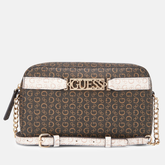 GUESS Perrez Mini Crossbody Top Zip Bag– Brown (BRM) Guess