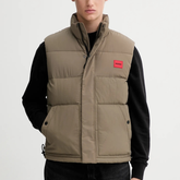 Hugo Boss Medium Grey Water-Repellent Gloss Gilet Hugo Boss
