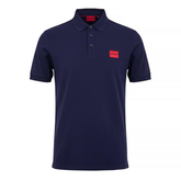 HUGO Dereso222 Slim-Fit Cotton Polo Shirt | Navy Designer Polo