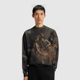 HUGO Oversized-Fit Sweatshirt with Ballerina Print – Dabusi Hugo Boss