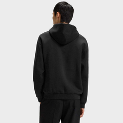 HUGO DanovoHood Men’s Hoodie – Black Cotton-Blend Hoodie