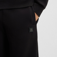HUGO Dimacs Cotton-Blend Tracksuit Bottoms – Black