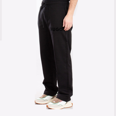 HUGO Dumrulo Loose-Fit Cotton French Terry Sweatpants – Black Hugo Boss