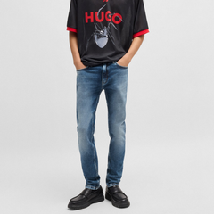 HUGO Extra-Slim-Fit Stretch Denim Jeans | Medium Blue