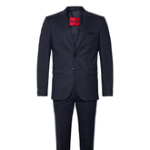 HUGO Arti-Hesten253X Navy Suit | Men’s Slim-Fit Formal Suit