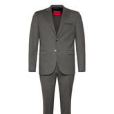 HUGO Arti-Hesten253X Medium Grey Suit | Men’s Slim-Fit Formal Suit Hugo Boss