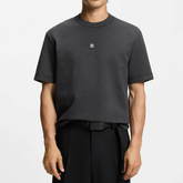 HUGO DILANSO Basic T-Shirt | Grey Hugo Boss