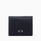Armani Exchange Men's Textured Snap Wallet – Black ARMANI EXCHANGE