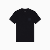 Armani Exchange Men's Black Regular Fit Cotton T-Shirt with Chest Patch ARMANI EXCHANGE