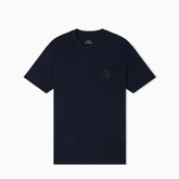 Armani Exchange Men's Deep Navy Regular Fit Cotton T-Shirt with Chest Patch ARMANI EXCHANGE