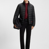 Hugo Boss Red Logo Water-Repellent Jacket Black