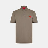 HUGO Dereso222 Slim-Fit Cotton Polo Shirt | Medium Grey Hugo Boss