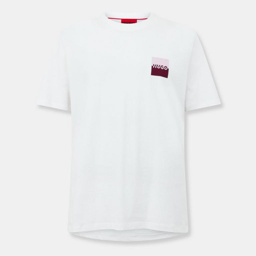 HUGO Dapusi Men’s Cotton T-Shirt | Natural Hugo Boss