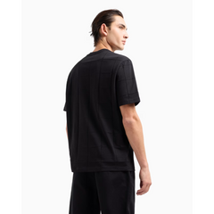 Armani Exchange REGULAR FIT ASV RIBBED COTTON T-SHIRT ARMANI EXCHANGE