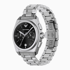 Emporio Armani Federico AR11560 Men’s Chronograph Watch – Black Dial & Silver Steel Strap