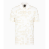 Regular fit short sleeve polo with contrasting collar ARMANI EXCHANGE