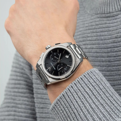 Emporio Armani Federico AR11560 Men’s Chronograph Watch – Black Dial & Silver Steel Strap