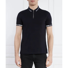 Armani exchange zipped polo shirt