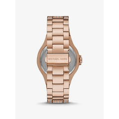 Michael Kors Oversized Lennox Pavé Rose Gold-Tone Watch ? MK6992