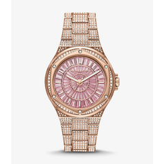 Michael Kors Oversized Lennox Pavé Rose Gold-Tone Watch ? MK6992