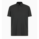 Armani Exchange Black Geometric POLO ARMANI EXCHANGE