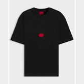 HUGO Relaxed-Fit Divis Cotton T-Shirt | Black Hugo Boss