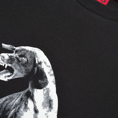 HUGO Didug Short-Sleeved Cotton T-Shirt | Black Hugo Boss