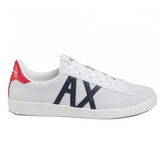 Armani Exchange Men’s Sneakers Optic White/Navy/Red Sneaker
