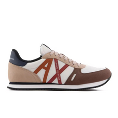 Armani Exchange Men?s Sneakers ECO-SUEDE PEPPER? WHITE