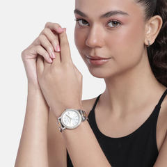 Michael Kors Corey MK7348 Women?s Analog Watch ? Silver Dial & Two-Tone Steel Strap