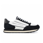 Armani Exchange Men’s Suede Sneakers Off White/Black